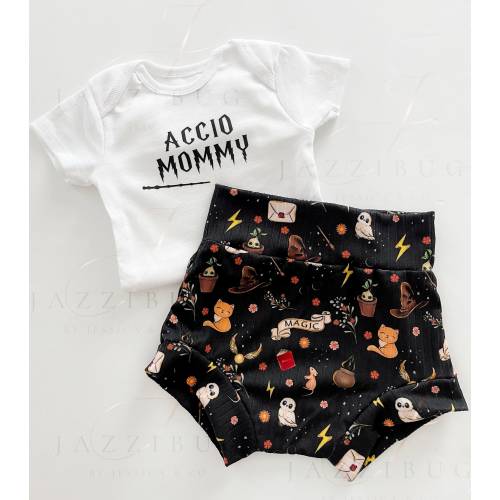 Baby Bummies, first birthday set  , Halloween bummies, Halloween, baby clothing sets, toddler Bummies, custom kids clothing, wizard  bummie