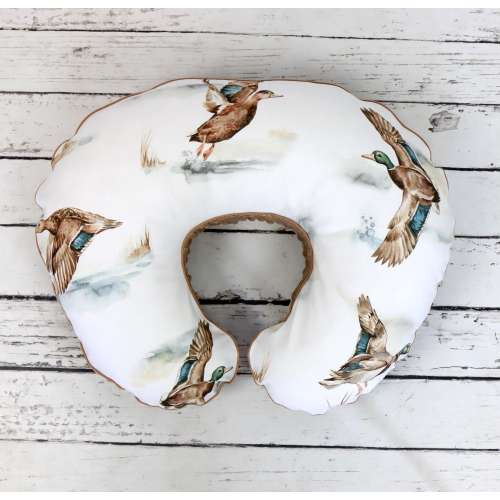 Wild Ducks Nursing Pillow Cover: Personalized Cotton Minky Cover