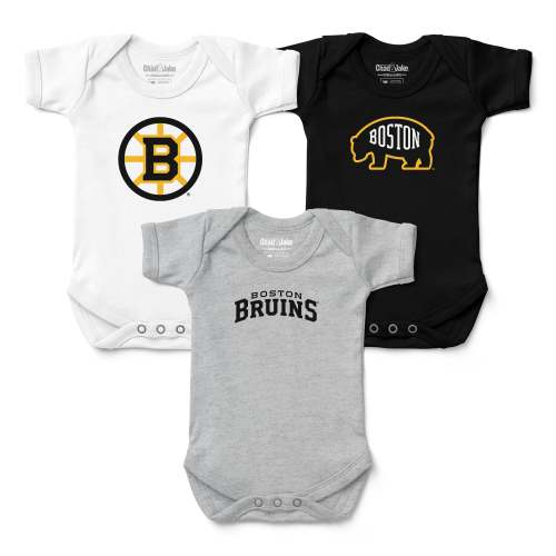 Boston Bruins 3-Pack Bodysuits