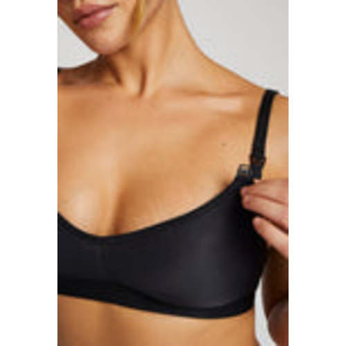 Silky Nursing Bra in Black | Black Maternity Bra - Negative Underwear
