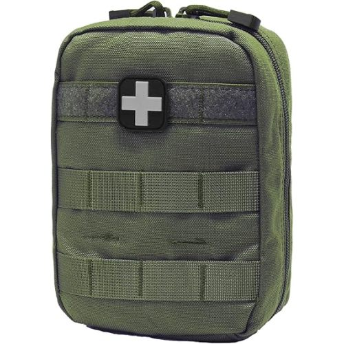 Carlebben EMT MOLLE Ifak Pouch Tactical MOLLE Medical First Aid Kit Utility Pouch Olive