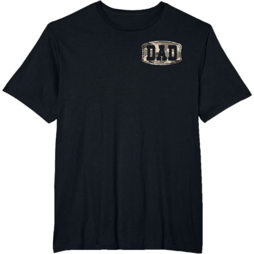 Retro Old School Camo Dad Pocket, Camouflage Dad Fathers Day T-Shirt