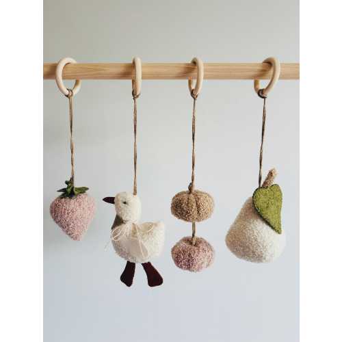 Baby play gym toys , Farmhouse nursery accessory , Rustic theme nursery decor