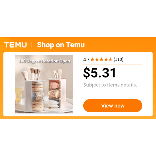 3 layer cosmetic storage box 180 rotating powder puff - Temu