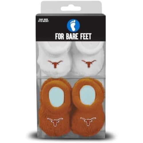 FBF - Officially Licensed NCAA Infant Bootie Socks 0-12 Months - 2 Pack