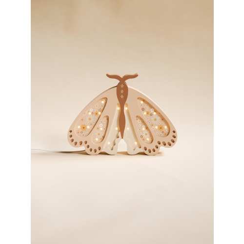 Butterfly Wooden Lamp, Kids Night Light, Personalized Kids Room Decor, Nursery Lamp,  animal theme nursery, wall lamp
