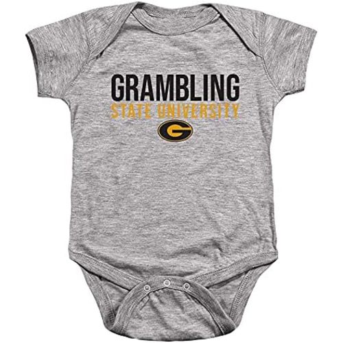 Grambling State University Official Stacked Unisex Infant Snap Suit for Baby