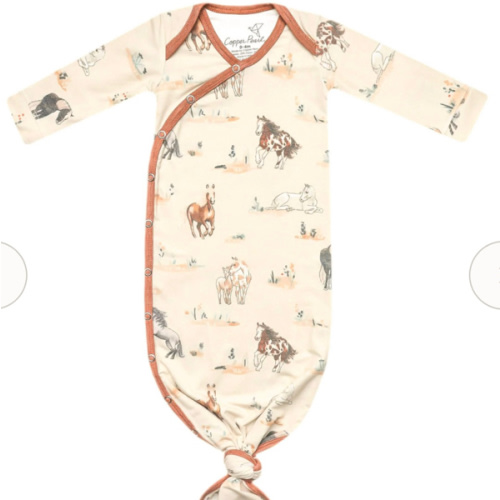 Newborn Knotted Gown - Montana