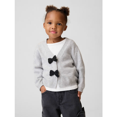 Baby & Toddler CashSoft Bow Cardigan Sweater