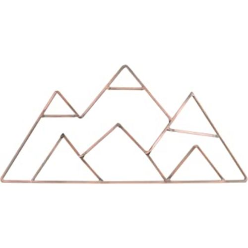 NoJo Mountain Shaped Wire Nursery Wall Decor, Finish, Copper, Mountain Shaped - Copper Finish (3098961P)