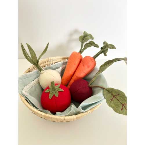 Felt vegetable bundle