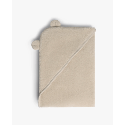Hooded Towel with Ears in color Natural