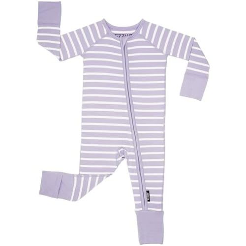 Baby Footie Pajamas, Viscose from Bamboo, Preemie & Newborn Sleepers, 2-Way Zipper PJs for Boys & Girls, 0–24 Months