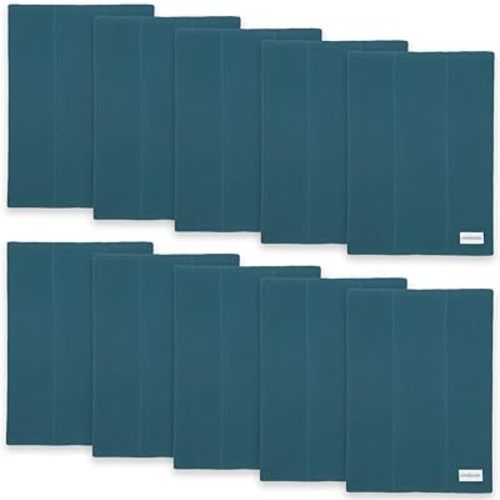 Comfy Cubs Baby Burp Cloths Set (Pack of 10) - Large, 6-Layer, Ultra Absorbent 100% Cotton for Infant Spit-Up, Drool, and Messes - Soft, Gentle, Thoughtful New Born Baby Gifts, Neptune