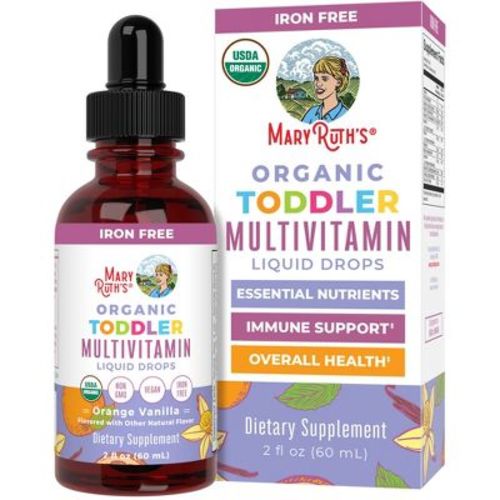 MaryRuth's Toddler Multivitamin Drops, Vanilla Orange, Org, 2 oz