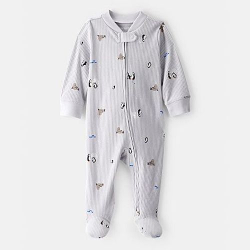 Baby Carter's Penguin Print Cotton Long-Sleeve Sleep & Play