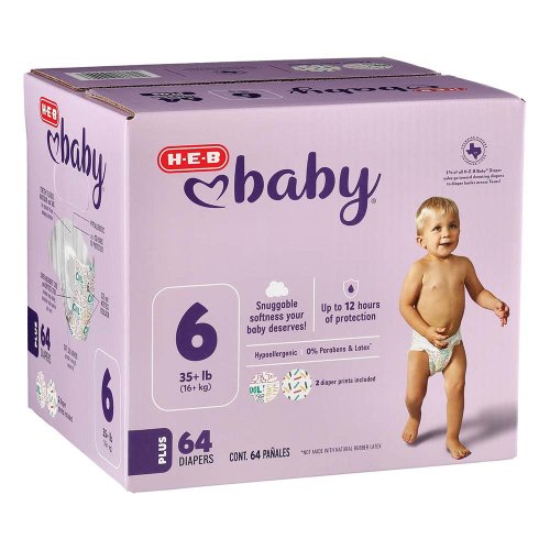 H-E-B Baby Medium Pack Diapers - Size 6