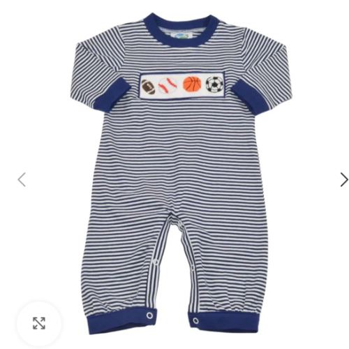 Hand Smocked Sports Romper