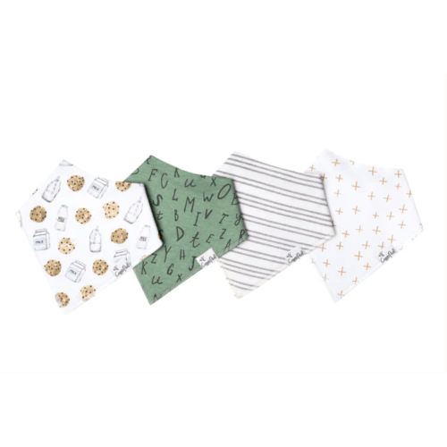Bandana Bib 4 Pack in Color mix "Chip"