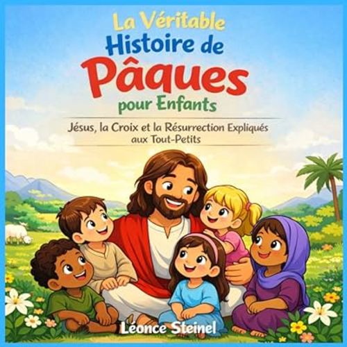 La Véritable Histoire de Pâques pour Enfants: Jésus, la Croix et la Résurrection Expliqués aux Tout-Petits – Livre Chrétien Illustré pour Enfants de 3 à 8 Ans | Histoire Biblique Inspirante pour Découvrir l’Amour de Jésus