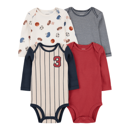 Baby 4-Pack Sports Jersey Bodysuits - Carter's | Carter's
