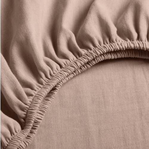 Supersoft Violet Rose 100% Organic Cotton Gauze Baby Crib Fitted Sheet