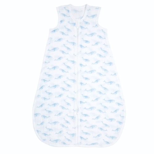 organic cotton light sleep sack TOG 1.0 oceanic | aden + anais