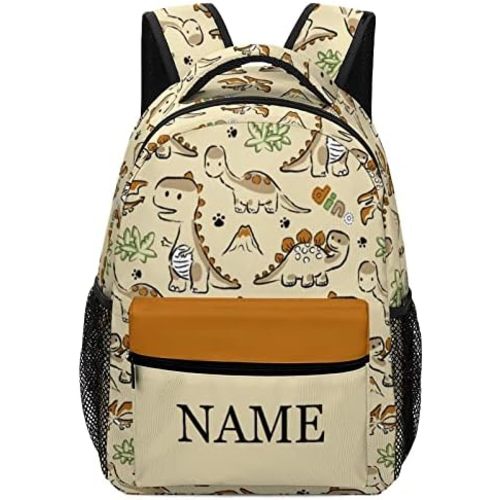 Custom Cute Dinosaur Paw Backpack Personalized Name Text Backpack Daypacks Customized BookBags School Bag for Student Boys Girls