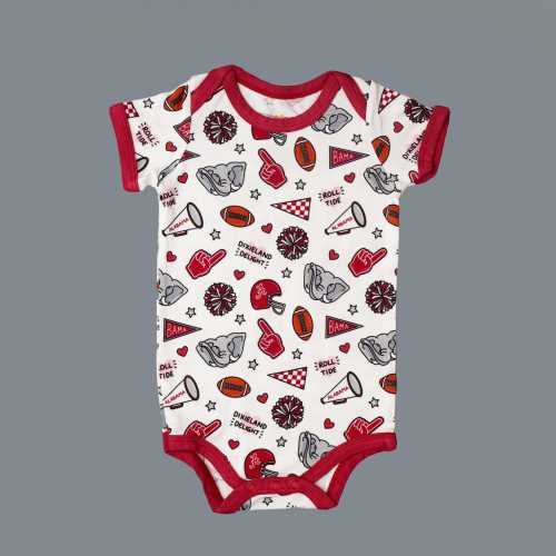 Alabama Baby Bamboo Bodysuit: Infant Game Day Outfit