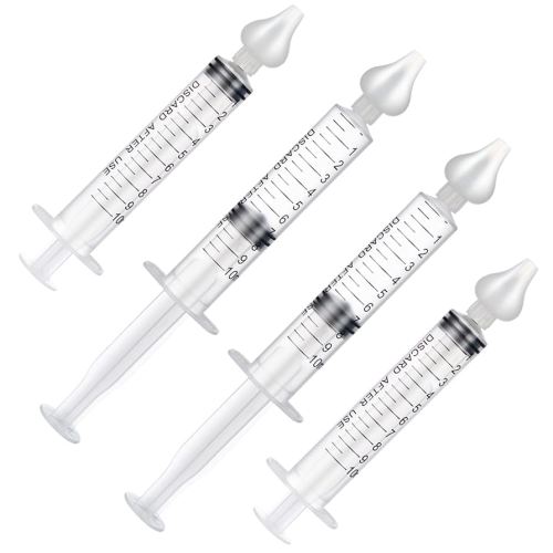 Infant Nasal Irrigator, 2 Box Portable Syringe Nasal Irrigator Nose Wash Cleaner Sinuses Rinsing System Device