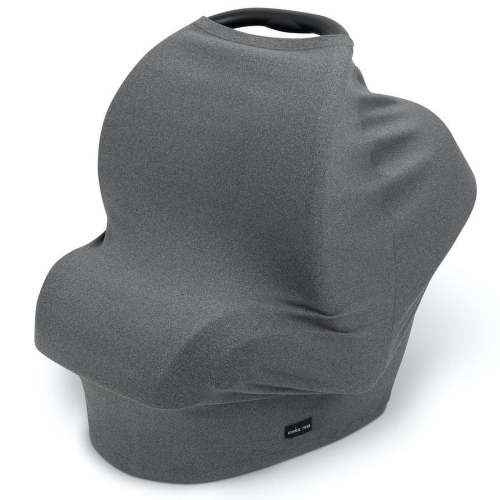 Simka Rose | 6-in-1 Baby Nursing Cover & Car Seat Canopy | Breathable, Washable & Stretchy | For Infant Boy, Girl or Gift | 36” x 40” | Grey