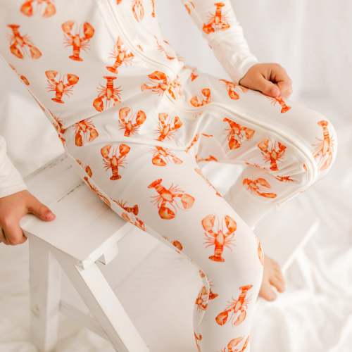 Maine Coastal Crustacean Bamboo Zippy Romper – Bailey Baby Co.