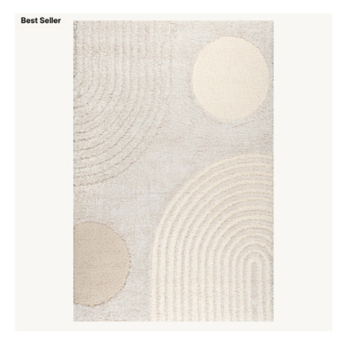Maren Hazy Swirls Rug | Beige – Rugs USA