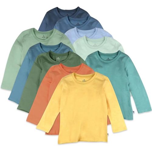 HonestBaby Baby Long Sleeve T-Shirts (10-Pack)