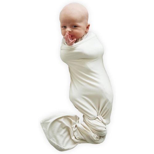 Caden Lane Baby Swaddle & Receiving Blanket, Soft, Breathable & Temperature-Regulating Bamboo Viscose Fabric for Swaddling Newborns, Gender Neutral Infant Blanket for Boys & Girls, Oat Beige