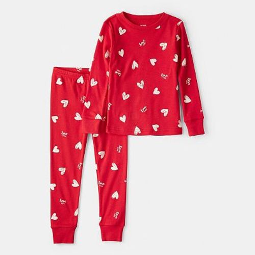 Size 3Toddler Girl Carter's 2-pc. Valentine's Day Heart Pajama Top & Pajama Bottoms Set