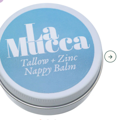 La Mucca Tallow + Zinc Nappy Balm 50g - GoodnessMe