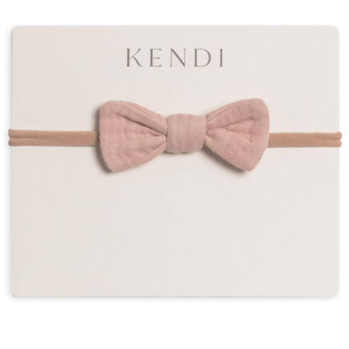 Amazon.com: Colored Organics Baby Organic Cotton Dainty Bow Headband - Infant Girls - Ballet Muslin : Baby