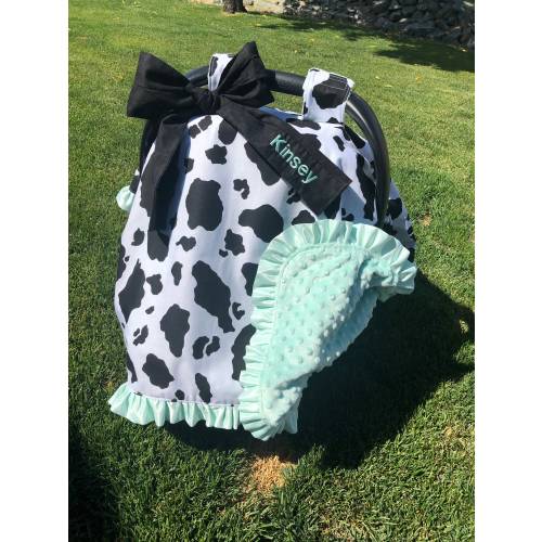 Cow car seat cover western cow car seat cover
