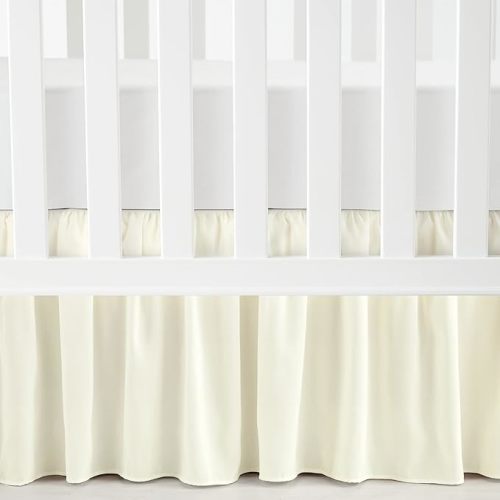 Lush Decor Ruffle Crib Skirt, 16" Drop, White