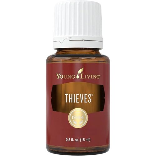 Young Living Thieves Essential Oil Blend 15ml | Natural Aromatherapy Oil for Diffuser & Topical Use with Clove, Eucalyptus & Rosemary | Revitalizing Household Essential Oil