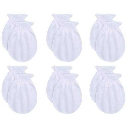 RATIVE, Baby Cotton Mittens, 0-6 Months, Unisex 6 Pairs