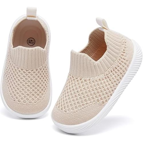Amazon.com: MORENDL Toddler Shoes Baby Walking Sock Shoes Non-Slip Breathable Boys & Girls Sneakers Infant Tennis Shoe Khaki 12-15Months : Clothing, Shoes & Jewelry