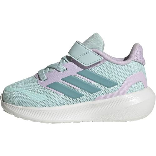 adidas Baby Run Falcon 5 Elastic Lace & Strap Shoe