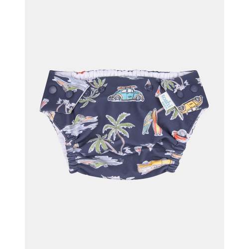Baby Swim Nappy | Navy Surf | UPF 50+ | Toshi - Designed in AU