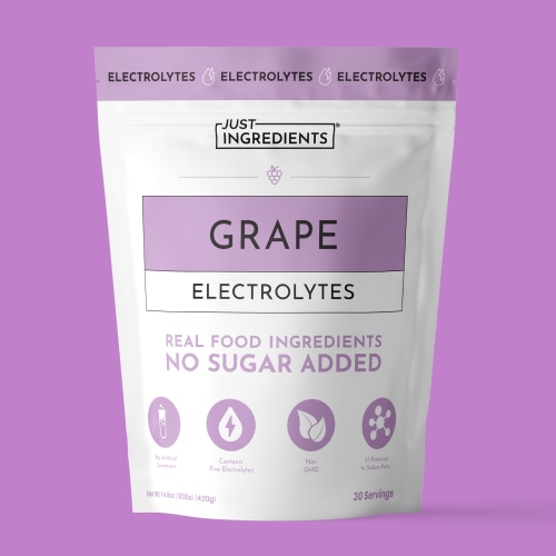Grape Electrolytes — No Sugar Added, 30 Servings | Just Ingredients