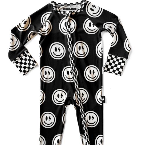 Bamboo Zippy Sleeper in Mr. Brightside