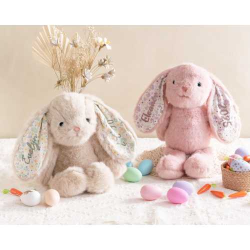 Custom Plush Bunny with Name Embroidered