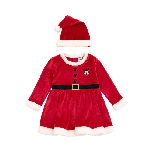 Minnie Mouse Holiday Velour Dress and Hat Set
