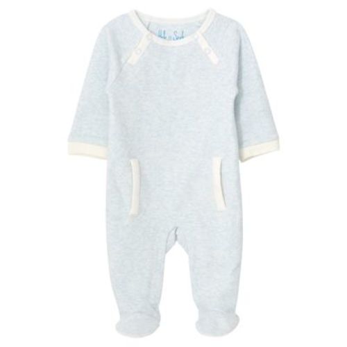 Cozeeme Newborn Baby Boys Sleep N' Play Coverall Heather Blue 0-3 Months